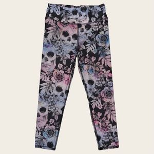 EVCR — Colorful Skulls + Florals Capris
